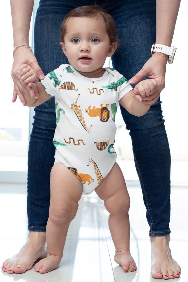 Organic Cotton Animal Romper