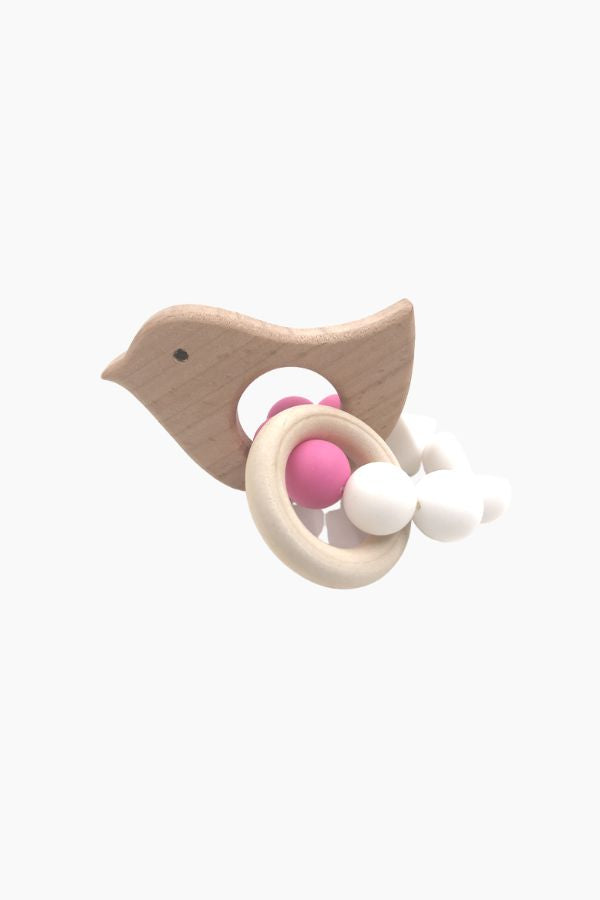 Organic Wooden Silicon Teether