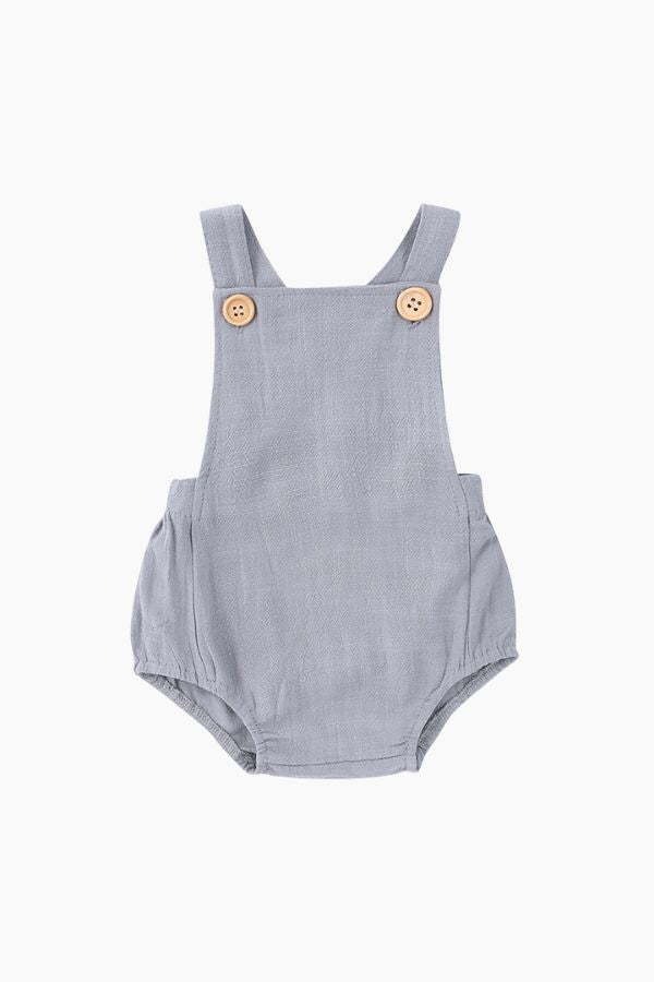 Organic Button Strap Romper