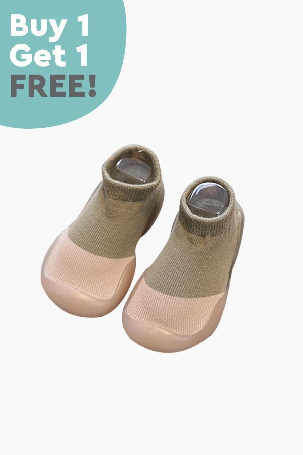 First Steps Cotton Sock Shoes (1+1 FREE)