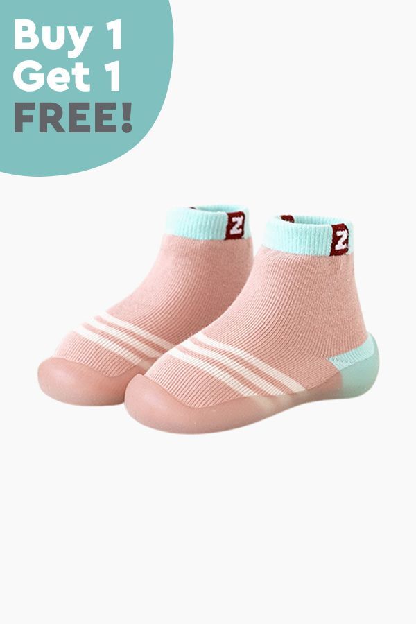 Cute Striped Non-Slip Socks Shoes