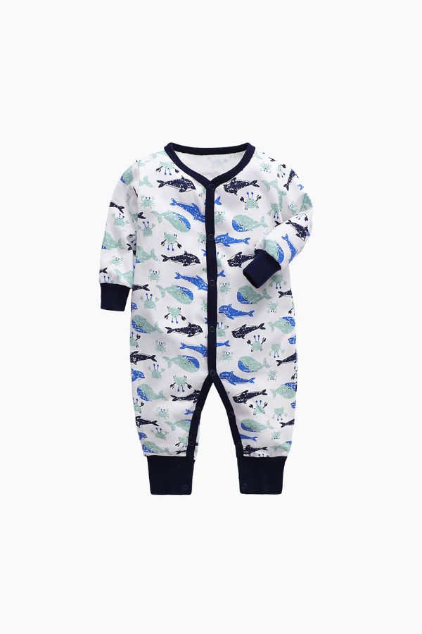 Learn To Crawl Cotton Jumpsuit