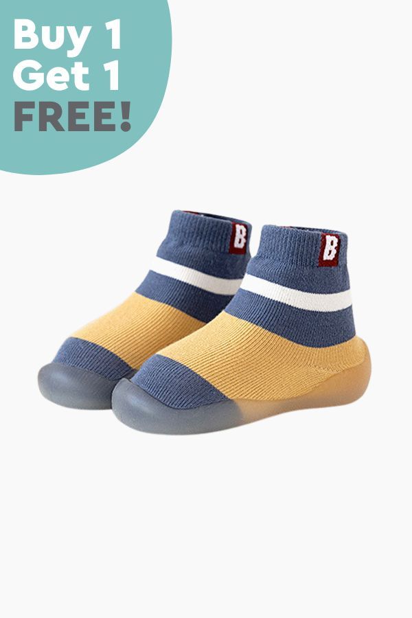 Cute Striped Non-Slip Socks Shoes