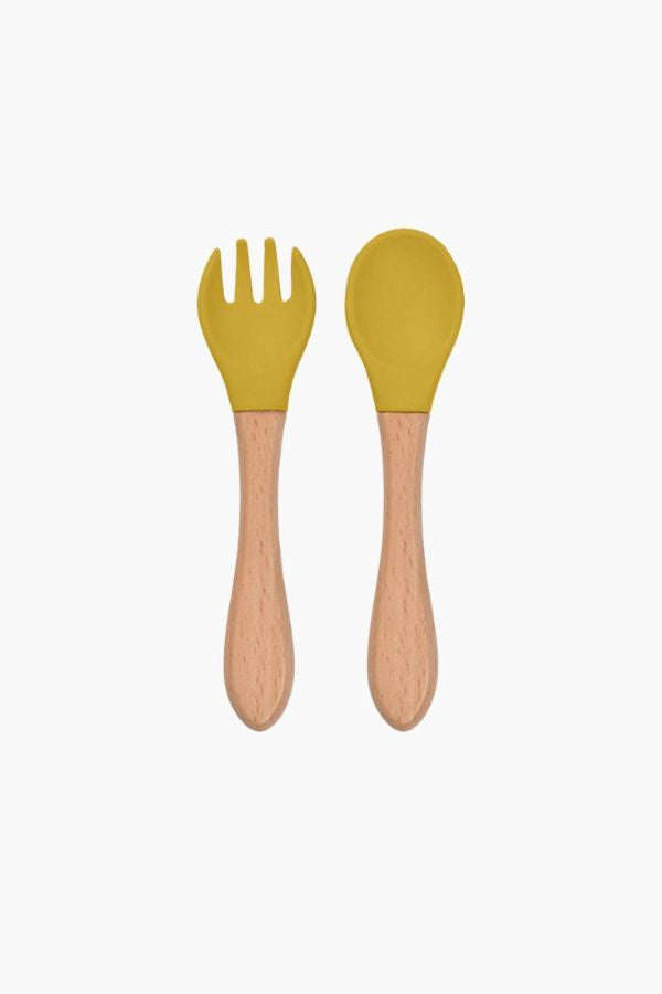 Organic Bamboo Spoon and Fork Set